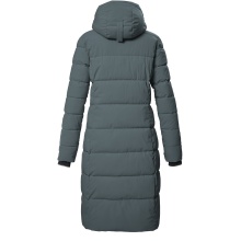 Killtec Winter Down Coat KOW 56 QLTD with Hood (breathable, windproof, water-repellent) blue-grey ladies